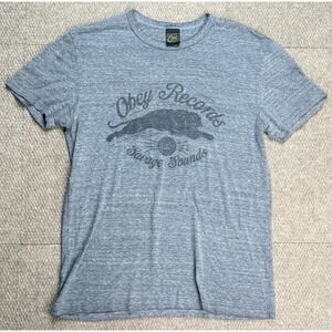 Obey Records Savage Sounds Men's‎ Made In USA T-Shirt Size Large